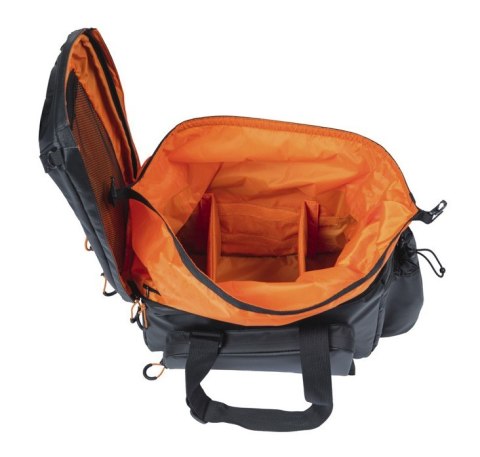 Torba na bagażnik BASIL MILES TARPAULIN TRUNKBAG XL PRO MIK 9-36L, MIK System (ready to go), 100% wodoodporna black orange (bez Torba na bagażnik BASIL MILES TARPAULIN TRUNKBAG XL PRO MIK 9-36L, MIK System (ready to go), 100% wodoodporna black orange (bez