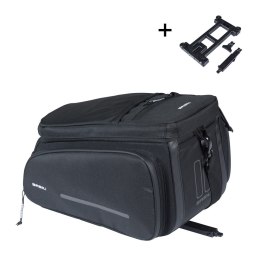 Torba na bagażnik BASIL MOVE TRUNK BAG, MIK z adapterem do mocowania (ready to go), 10-26L, Wodoodporna, Black (NEW 2025)