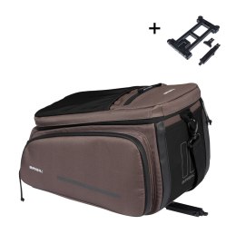 Torba na bagażnik BASIL MOVE TRUNK BAG, MIK z adapterem do mocowania (ready to go), 10-26L, Wodoodporna, Brown (NEW 2025)