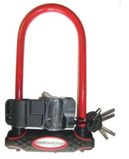 Zapięcie rowerowe MASTERLOCK 8195 U-LOCK 13mm 110mm 210mm czerwone (NEW)