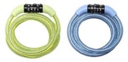Zapięcie rowerowe MASTERLOCK QUANTUM 8143 8mm 120cm SZYFR zestaw mix kolorów pudełko 6szt. (NEW)