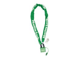 Zapięcie rowerowe MASTERLOCK QUANTUM 8390 ŁAŃCUCH 6mm 40mm 90cm KLUCZYK zielony (NEW)