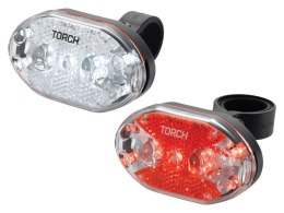 Zestaw lampki TORCH CYCLE LIGHT SET WHITE BRIGHT 9X + TAIL BRIGHT 9X (NEW)