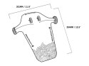 Błotnik BLACKBURN BARRIER XL MUD GUARD czarno-niebieski