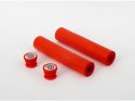 Chwyty kierownicy BIKE RIBBON SIO2 SOFT GRIP 130mm 70gram silikon czerwone (NEW)