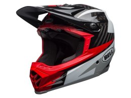 Kask full face BELL FULL-9 CARBON gloss white black hibiscus rio roz. M (55-57 cm)