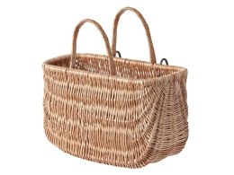 Kosz na kierownicę/bagażnik BASIL SWING mocowanie na haki, wiklinowy brązowy natural (NEW)