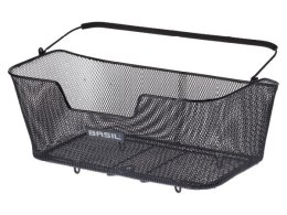 Kosz na tylny bagażnik BASIL BASE XL + haczyki mocujące, roz. XL, stalowy czarny (NEW)