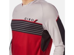 Koszulka męska GIRO ROUST JERSEY LS długi rękaw dark red 6 string roz. M (DWZ)