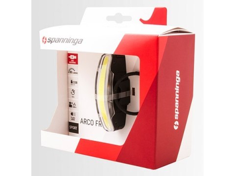 Lampka przednia SPANNINGA ARCO XB 80 lumenów usb czarna (NEW) Lampka przednia SPANNINGA ARCO XB 80 lumenów usb czarna (NEW)