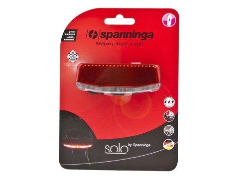 Lampka tylna na bagażnik SPANNINGA SOLO XB + baterie (NEW) Lampka tylna na bagażnik SPANNINGA SOLO XB + baterie (NEW)