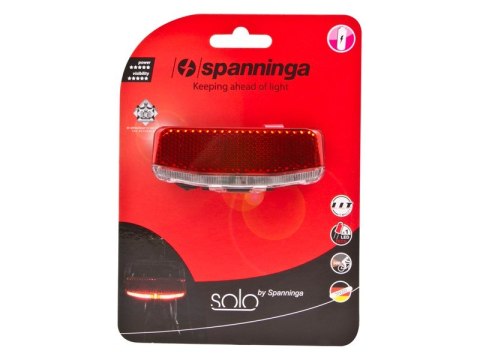 Lampka tylna na bagażnik SPANNINGA SOLO XBA + baterie (NEW) Lampka tylna na bagażnik SPANNINGA SOLO XBA + baterie (NEW)
