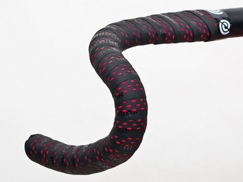 Owijka na kierownicę BIKE RIBBON DROPS gr.3,0mm czarno-czerwona (NEW)