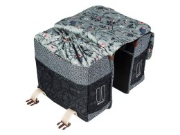 Sakwa miejska podwójna BASIL BOHEME DOUBLE BAG 35L, mocowanie na paski, wodoodporny poliester, charcoal (DWZ->18013)