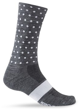 Skarpety GIRO SEASONAL MERINO WOOL charcoal white dots roz. S (36-39) (NEW)