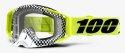 Gogle 100% RACECRAFT ANDRE (Szyba Srebrna Lustrzana Anti-Fog, LT 25%+/-5% + Szyba Przezroczysta Anti-Fog, LT 88%-92% + 10 Zrywek