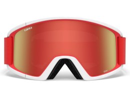 Gogle zimowe GIRO SEMI RED WHITE APEX (Szyba lustrzana kolorowa AMBER SCARLET 19-42% S2 + Szyba kolorowa YELLOW 84% S0) (DWZ)