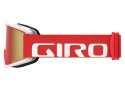 Gogle zimowe GIRO SEMI RED WHITE APEX (Szyba lustrzana kolorowa AMBER SCARLET 19-42% S2 + Szyba kolorowa YELLOW 84% S0) (DWZ)