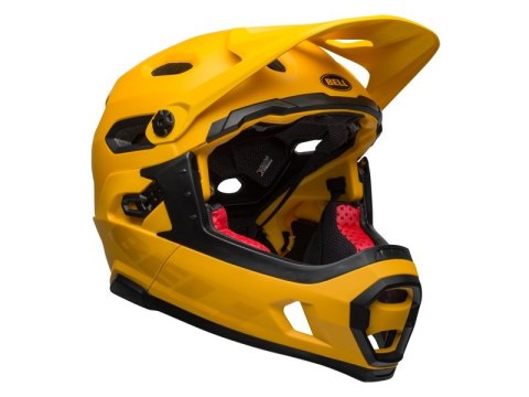 Kask full face BELL SUPER DH MIPS SPHERICAL matte gloss yellow black roz. S (52-56 cm) (NEW) Kask full face BELL SUPER DH MIPS SPHERICAL matte gloss yellow black roz. S (52-56 cm) (NEW)