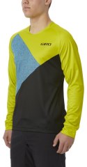 Koszulka męska GIRO ROUST LS JERSEY długi rękaw citron green shadow roz. M (DWZ)