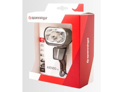 Lampka przednia e-bike SPANNINGA AXENDO 60 XE 60luxów/300 lumenów do rowerów e-bike 6-36VDC (NEW) Lampka przednia e-bike SPANNINGA AXENDO 60 XE 60luxów/300 lumenów do rowerów e-bike 6-36VDC (NEW)