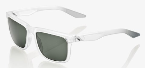 Okulary 100% BLAKE Matte Translucent Crystal Clear - Grey Green Lens (Szkła Szaro-Zielone, LT 12%) (WYPRZEDAŻ -45%) Okulary 100% BLAKE Matte Translucent Crystal Clear - Grey Green Lens (Szkła Szaro-Zielone, LT 12%) (WYPRZEDAŻ -45%)