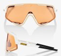 Okulary 100% GLENDALE Soft Tact Off White - Persimmon Lens (Szkło Pomarańczowe, LT 52% + Szkło Przeźroczyste, LT 93%) (WYPRZEDAŻ