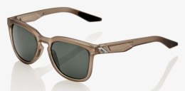 Okulary 100% HUDSON Soft Tact Translucent Crystal Sepia - Grey Green Lens (Szkła Szaro-Zielone, LT 12%) (WYPRZEDAŻ -45%)