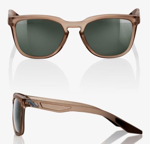 Okulary 100% HUDSON Soft Tact Translucent Crystal Sepia - Grey Green Lens (Szkła Szaro-Zielone, LT 12%) (WYPRZEDAŻ -45%) Okulary 100% HUDSON Soft Tact Translucent Crystal Sepia - Grey Green Lens (Szkła Szaro-Zielone, LT 12%) (WYPRZEDAŻ -45%)