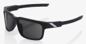 Okulary 100% TYPE-S Soft Tact Black - Smoke Lens (Szkła Czarne Smoke, LT 12%) (WYPRZEDAŻ -45%)
