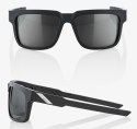 Okulary 100% TYPE-S Soft Tact Black - Smoke Lens (Szkła Czarne Smoke, LT 12%) (WYPRZEDAŻ -45%)