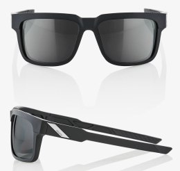 Okulary 100% TYPE-S Soft Tact Black - Smoke Lens (Szkła Czarne Smoke, LT 12%) (WYPRZEDAŻ -45%)
