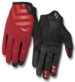 Rękawiczki męskie GIRO DND długi palec dark red birght red roz. XXL (obwód dłoni od 267 mm / dł. dłoni od 211 mm)