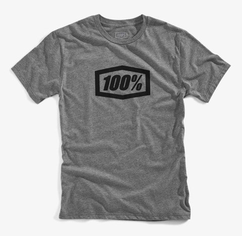 T-shirt 100% ESSENTIAL krótki rękaw gunmetal heather roz. XL (WYPRZEDAŻ -50%)