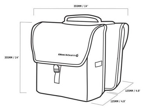 Torba na bagażnik BLACKBURN LOCAL SADDLE BAG PANNIER czarna (NEW) Torba na bagażnik BLACKBURN LOCAL SADDLE BAG PANNIER czarna (NEW)