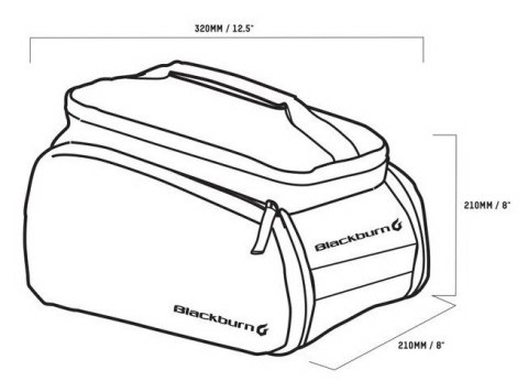 Torba na bagażnik BLACKBURN LOCAL TRUNK BAG czarna (NEW) Torba na bagażnik BLACKBURN LOCAL TRUNK BAG czarna (NEW)