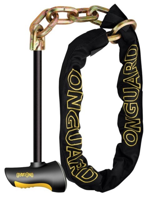 Zapięcie rowerowe ONGUARD BEAST 8017LPT ŁAŃCUCH gr.16 roz.140cm*12mm - 5 x Klucze z kodem + KŁÓDKA (NEW)