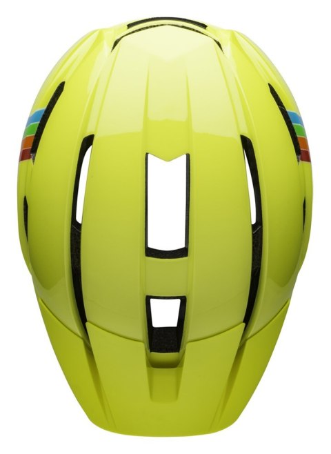 Kask dziecięcy BELL SIDETRACK II double rainbow gloss yellow roz. Uniwersalny (45-52 cm) (NEW). Kask dziecięcy BELL SIDETRACK II double rainbow gloss yellow roz. Uniwersalny (45-52 cm) (NEW).