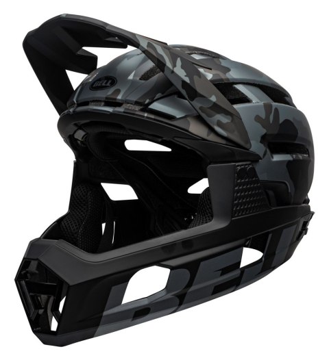 Kask full face BELL SUPER AIR R MIPS SPHERICAL matte gloss black camo roz. M (55-59 cm) (NEW) Kask full face BELL SUPER AIR R MIPS SPHERICAL matte gloss black camo roz. M (55-59 cm) (NEW)