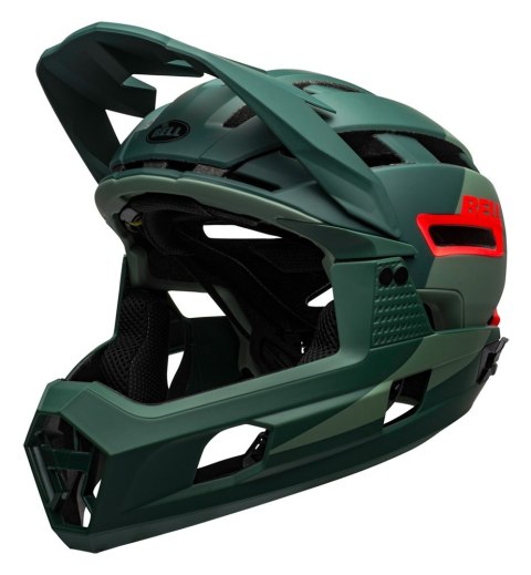 Kask full face BELL SUPER AIR R MIPS SPHERICAL matte gloss green infrared roz. M (55-59 cm) (NEW) Kask full face BELL SUPER AIR R MIPS SPHERICAL matte gloss green infrared roz. M (55-59 cm) (NEW)