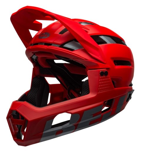 Kask full face BELL SUPER AIR R MIPS SPHERICAL matte gloss red gray roz. M (55-59 cm) (NEW) Kask full face BELL SUPER AIR R MIPS SPHERICAL matte gloss red gray roz. M (55-59 cm) (NEW)