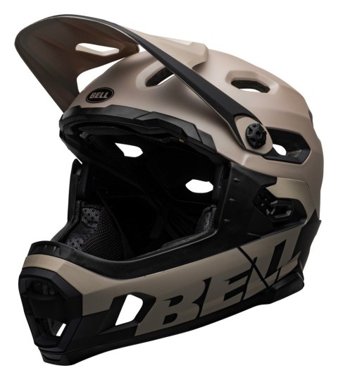 Kask full face BELL SUPER DH MIPS SPHERICAL matte gloss sand black roz. M (55-59 cm) (NEW) Kask full face BELL SUPER DH MIPS SPHERICAL matte gloss sand black roz. M (55-59 cm) (NEW)