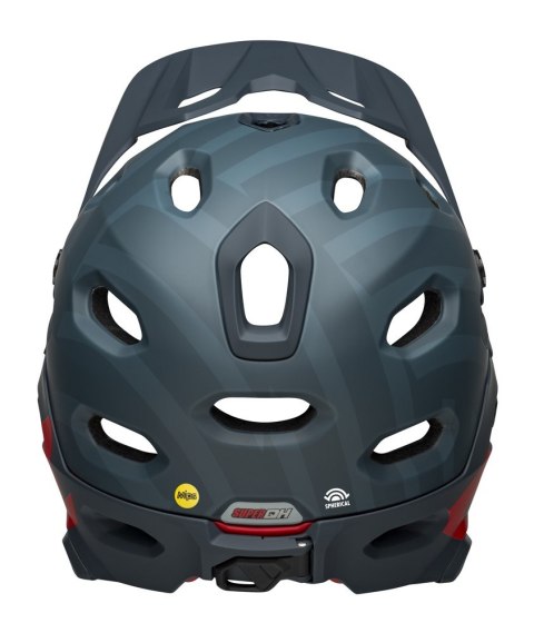 Kask full face BELL SUPER DH MIPS SPHERICAL prime matte blue crimson roz. M (55-59 cm) (NEW) Kask full face BELL SUPER DH MIPS SPHERICAL prime matte blue crimson roz. M (55-59 cm) (NEW)