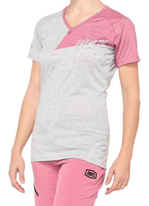 Koszulka damska 100% AIRMATIC Women's Jersey krótki rękaw grey mauve roz. S (NEW)