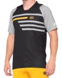 Koszulka męska 100% CELIUM Jersey krótki rękaw black mustard roz. M (WYPRZEDAŻ -50%)
