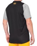 Koszulka męska 100% CELIUM Jersey krótki rękaw black mustard roz. M (WYPRZEDAŻ -50%)