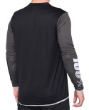 Koszulka męska 100% R-CORE X Jersey długi rękaw black white roz. M (WYPRZEDAŻ -50%)