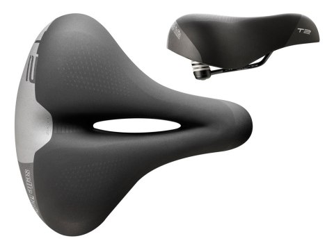 Siodło SELLE ITALIA SPORTOURING T 2 FLOW S (id match L2), Fec Alloy Rail, Light Gel, 671g (NEW)