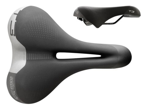 Siodło SELLE ITALIA SPORTOURING T 3 FLOW S (id match S2), Fec Alloy Rail, Light Gel, 480g (NEW)