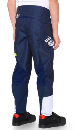 Spodnie juniorskie 100% R-CORE Pants dark blue yellow roz. 26 (40 EUR) (DWZ)